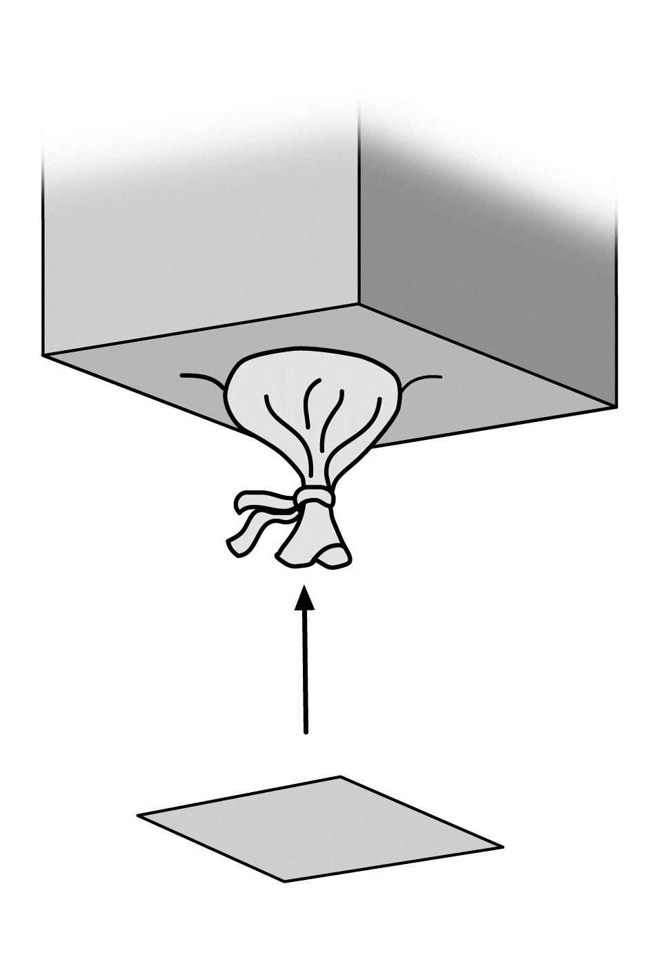 cheminée de décharge avec pattes de f.